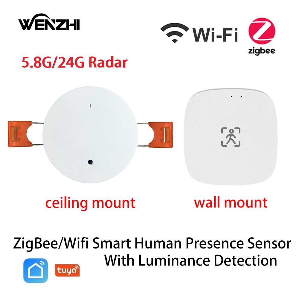 Smart Home Web - Zigbee-モーションディテクター,人間の存在波レーダー,モーションセンサー,5.8/24g,距離検出,5/110/220v,Tuya Smart Life,家庭用