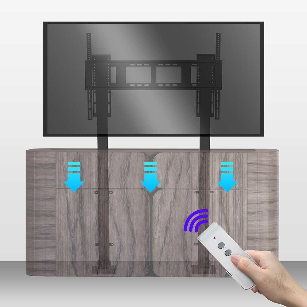 Smart Home Living - 電動式自動システム搭載リビングルーム用電動テレビリフト、スマートホーム家具用プロ仕様テレビ昇降装置のデザイン