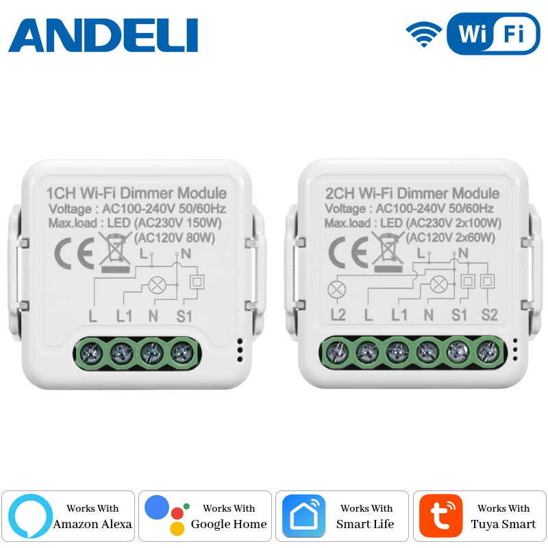 Smart Home Web - DIY Wifi スマート調光スイッチモジュール Tuya/Smartlife APP リモートコントロール