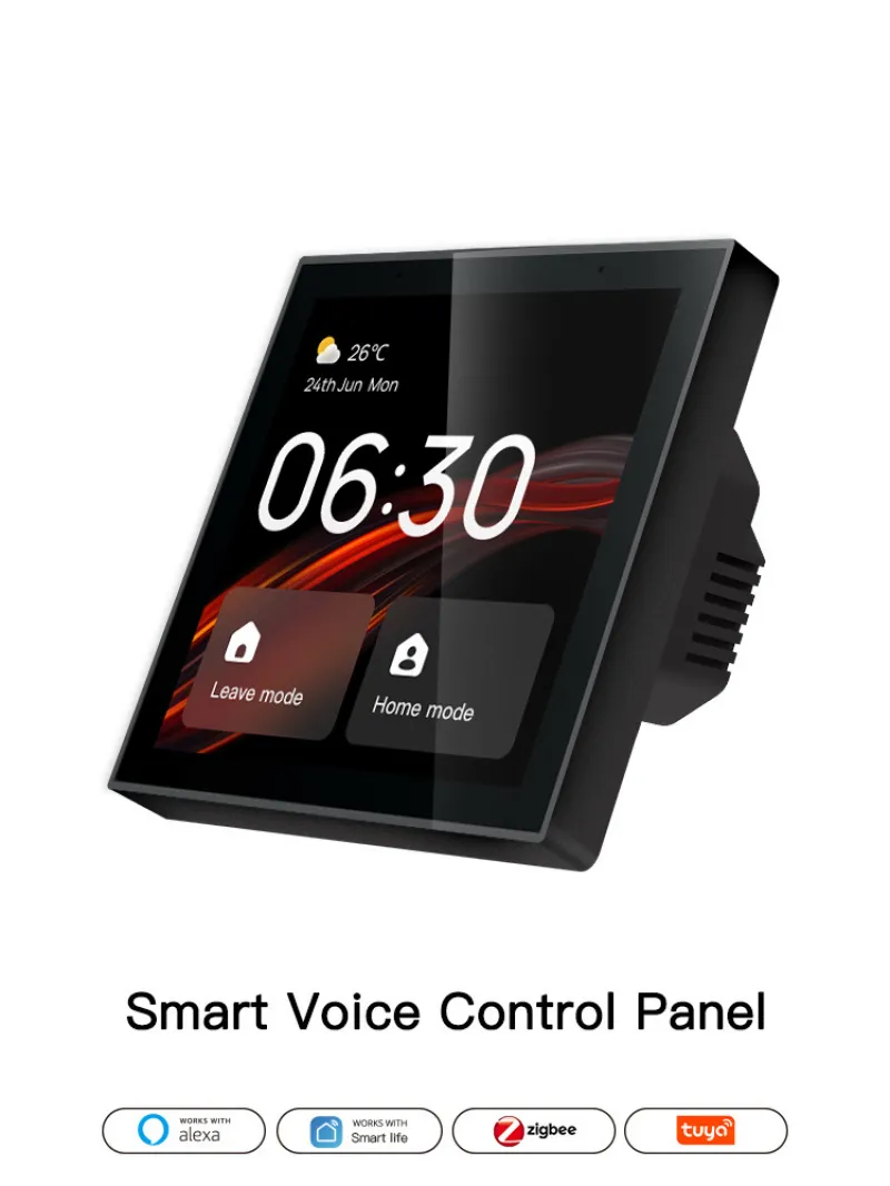 Smart Home Voice Control - Tuya スマートホーム 4 インチ フルスクリーン Zigbee