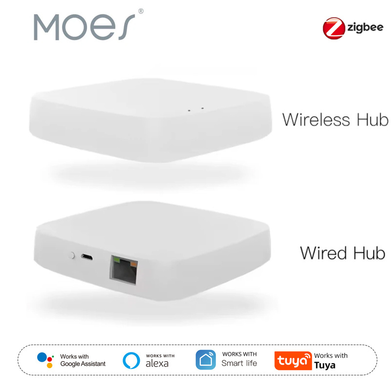 Smart Home Living - Moes Tuya ZigBee 3.0 スマートゲートウェイハブ スマートホームブリッジ