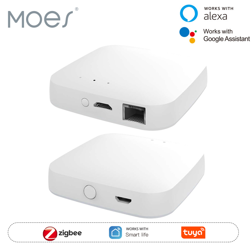 Smart Home Zentrale - MOES Tuya ZigBee3.0 スマート ハブ、ワイヤレス/有線ゲートウェイ ブリッジ