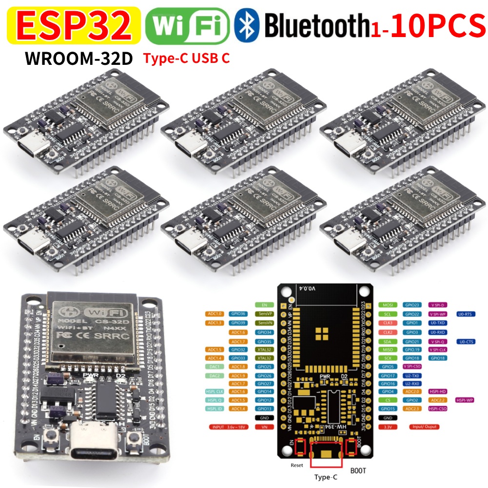 Smart Home Web - 開発ボードモジュール WiFi+Bluetooth 対応 ESP32 WROOM-32D 開発ボード