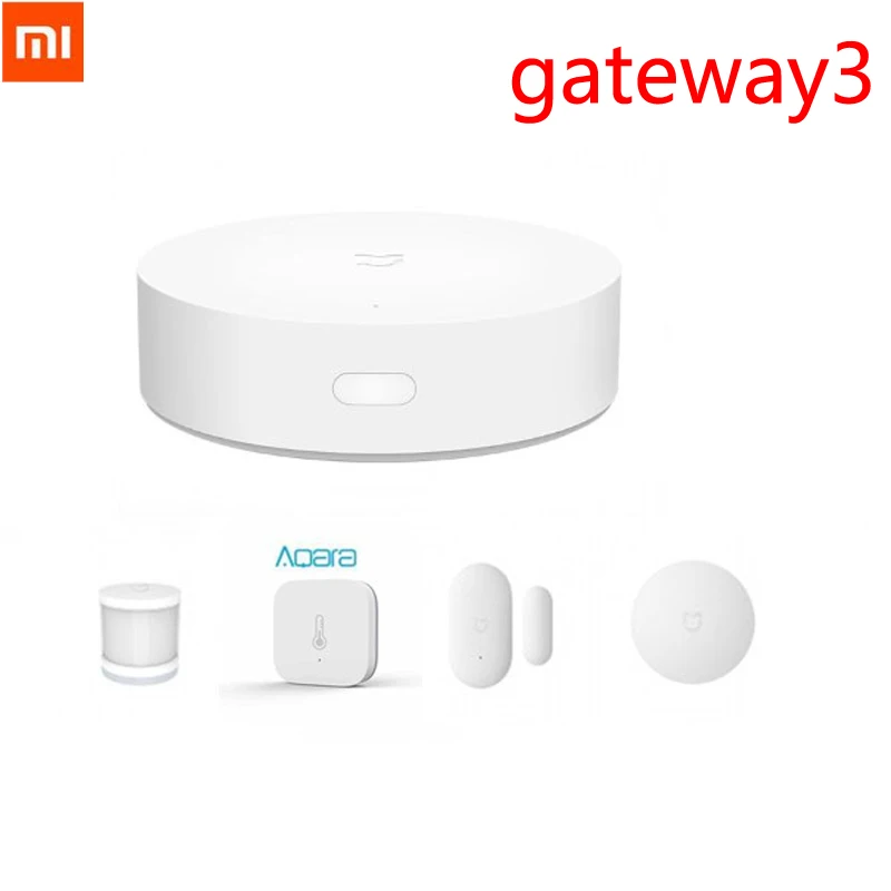 Smart Home Xiaomi Kit - 中国版Xiaomiスマートホームキットゲートウェイ3人感センサー、ドア/窓センサー、温度/湿度センサー、ワイヤレススイッチ