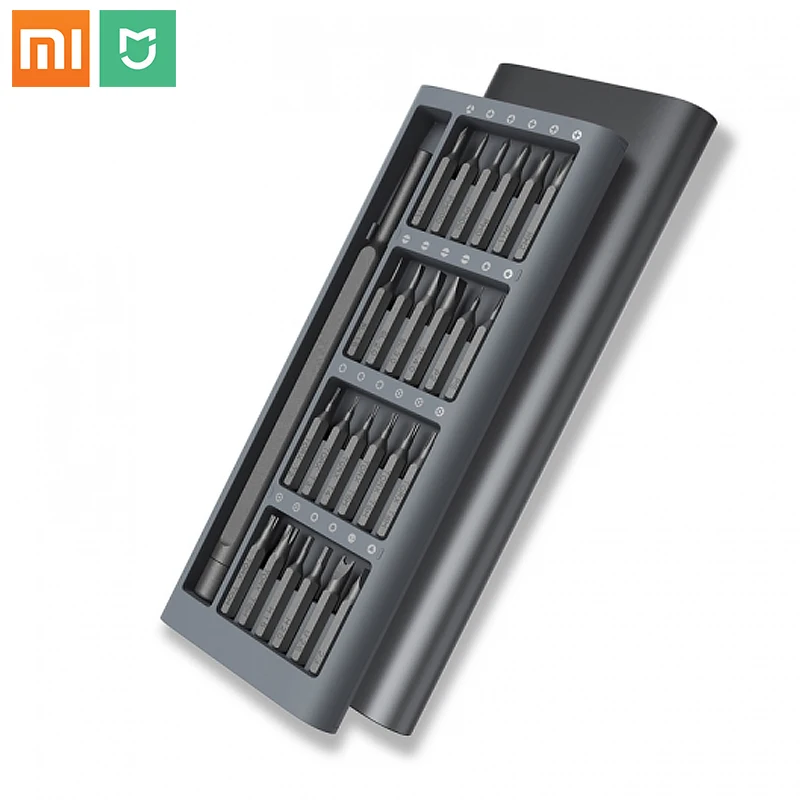 Smart Home Xiaomi Kit - オリジナルXiaomi Mijiaデイリーユーススクリュードライバーキット24精密磁気ビットALボックススクリュードライバーxiaomiスマートホームセット