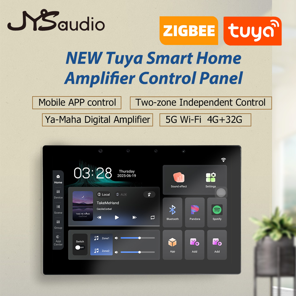 Smart Home Touchscreen Control Panel - 新しい Tuya スマートホームアンプコントロールパネル最大 10.1 インチタッチスクリーン Bluetooth