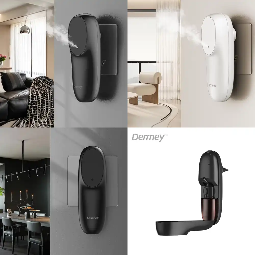Smart Home App - Bluetooth接続スマートアプリ制御付き電気式アロマディフューザー 1年間保証-家庭用