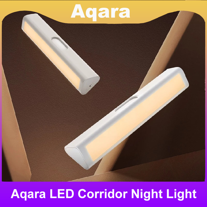 Smart Home Xiaomi Kit - シャオミスマート家庭用ベッドサイド通路,光センサー付き,Aqara led廊下ナイトライトスマート人体モーションセンサーライト