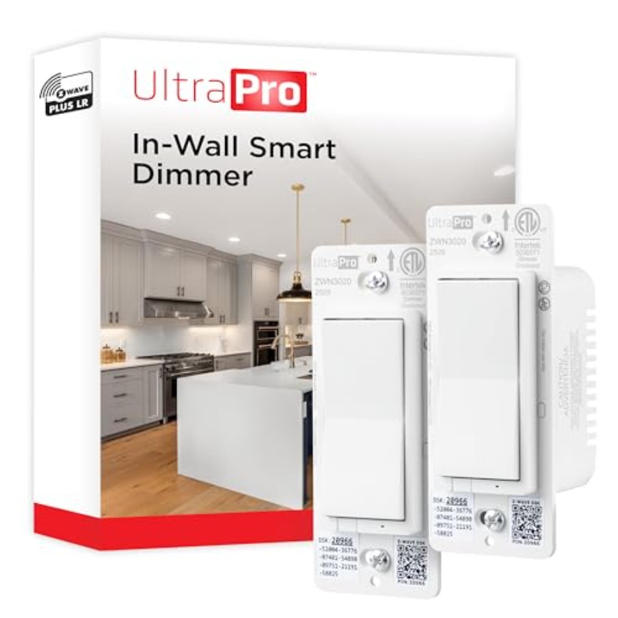 Smart Home Plus - Z-Wave Plus 長距離壁内スマートデバイス スマートホームオートメーション用 プラスチックヨーク フライングリード
