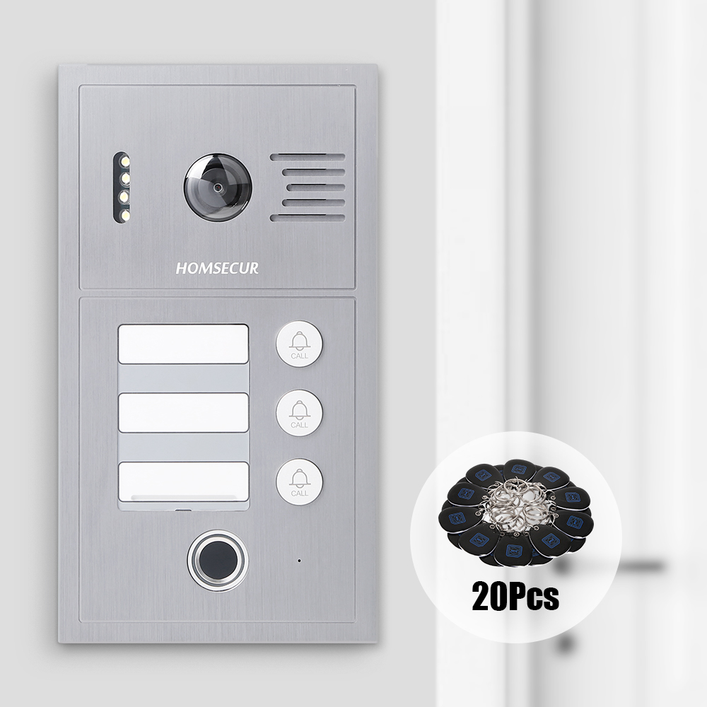 Video Doorbell - PoE ドアベルカメラ B19CP-H 13.56Mhz キーフォブ付き HDK