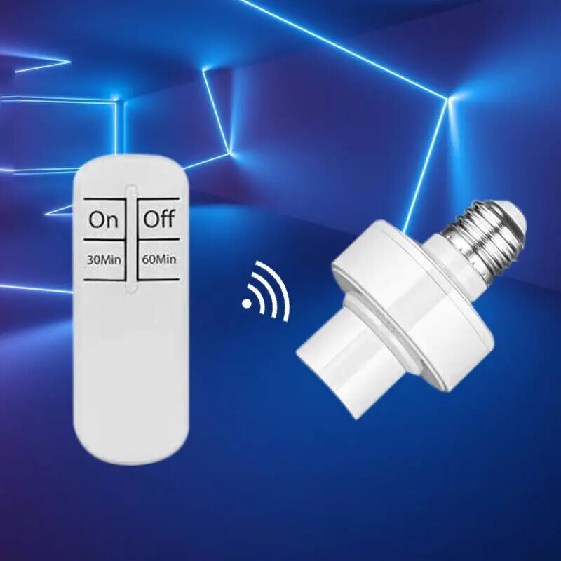 Voice Control Light Bulb - ワイヤレスLED電球ホルダー,ランプベース,アダプターコンバーター,リモコン,オン/オフタイマー,電球,AC 110-240v,e27