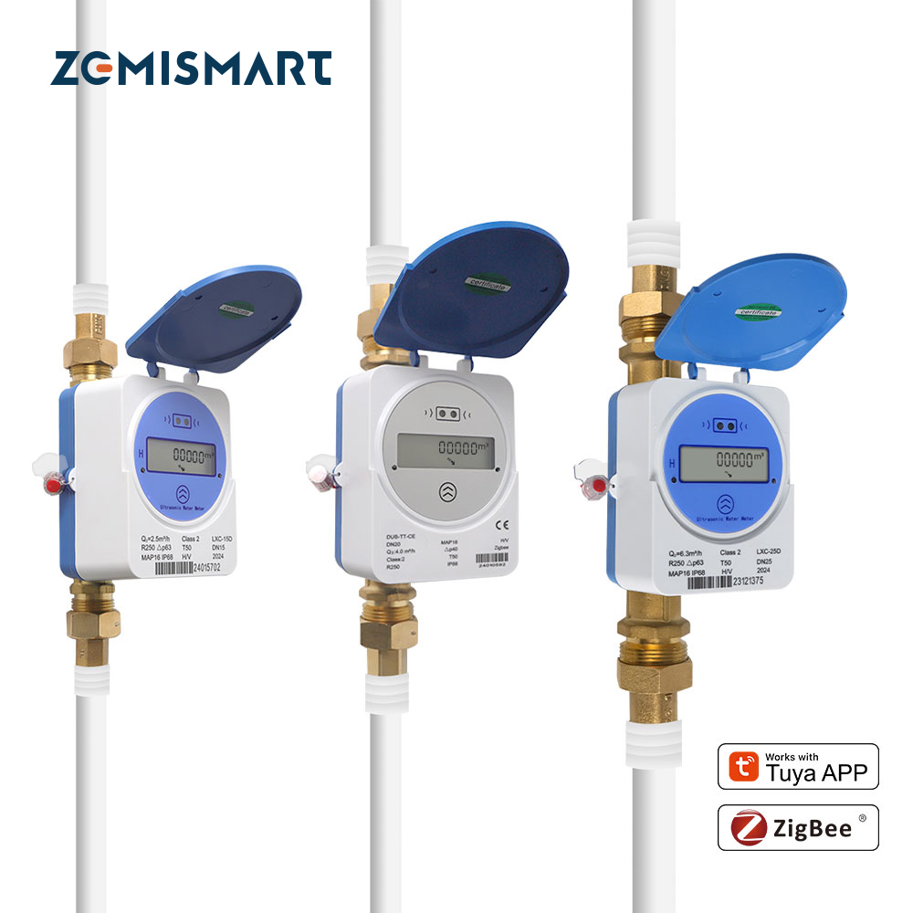 Smart Home Tools - Zemismart Zigbee スマート超音波水道メーターは Tuya ホームアシスタント LCD