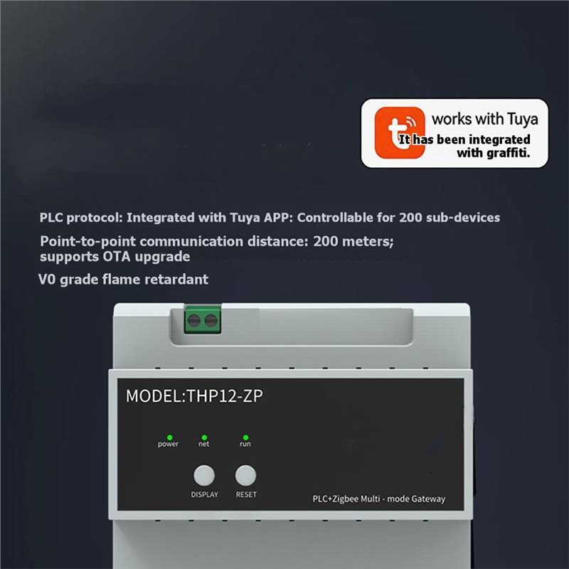 Smart Home With Plc - Best-Zigbee有線マルチモードPLCゲートウェイTuyaスマートレールマウント型セントラルコントロール全館スマートホームホスト