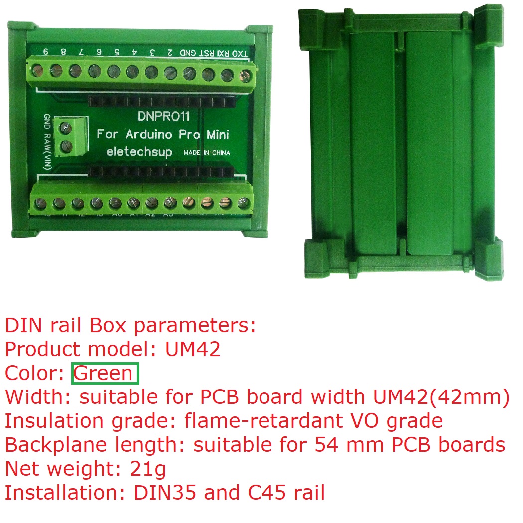 Smart Home With Plc - DINレールマウント端子台アダプターモジュール Arduino pro Miniボード PLC 産業用コントローラー