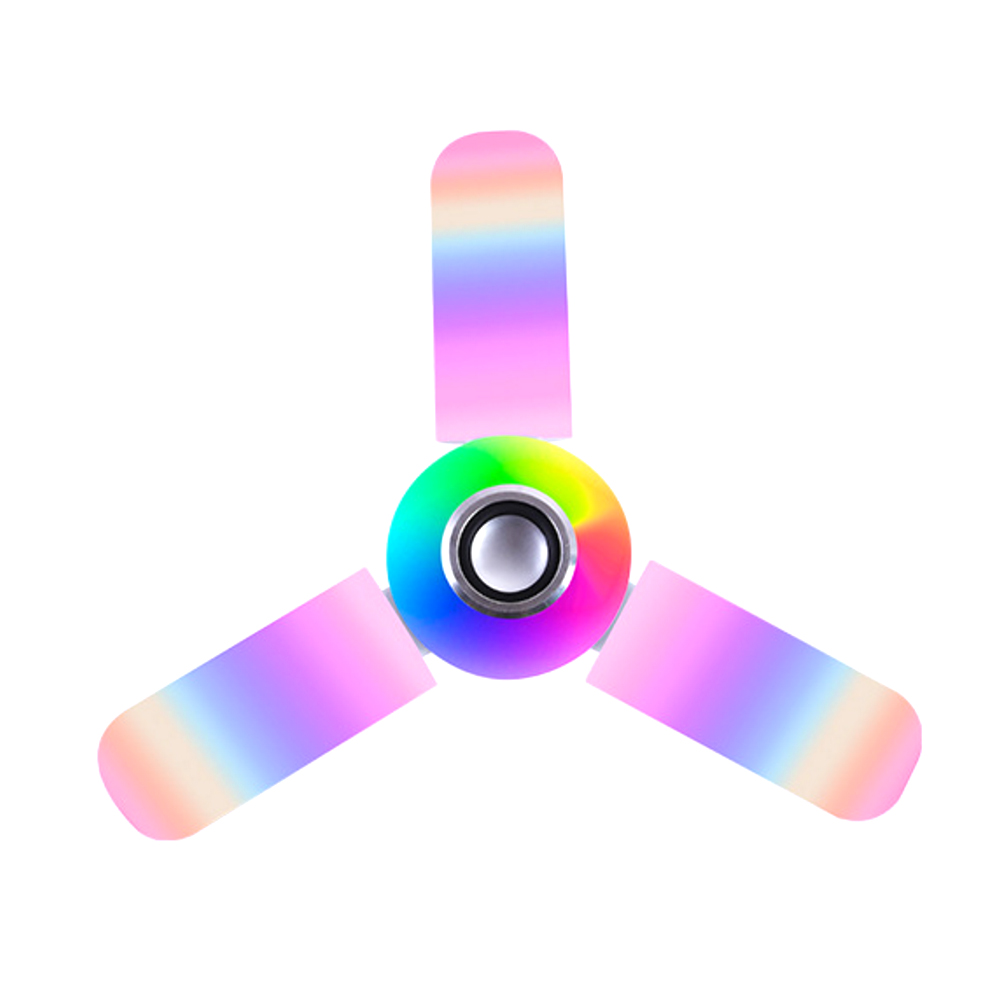 Bluetoothオルゴールライトrgb 4葉ファン型50w - Voice Control Light Bulb のレビューと価格