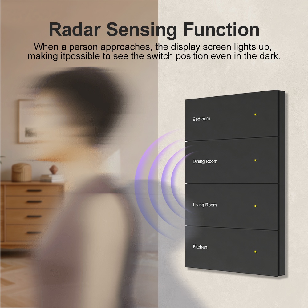 Manhot DIYネームスイッチZigbeeスマートディス - Smart Home Voice Control のレビューと価格