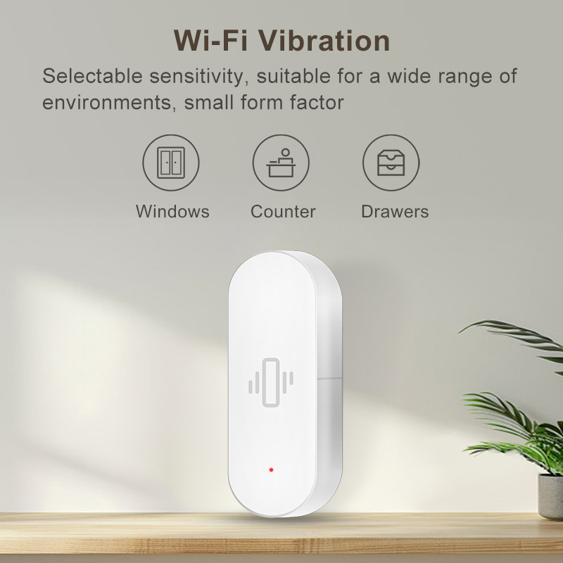 Tuya WiFi 振動センサー、高感度検知、スマートアラー - Smart Home Living のレビューと価格