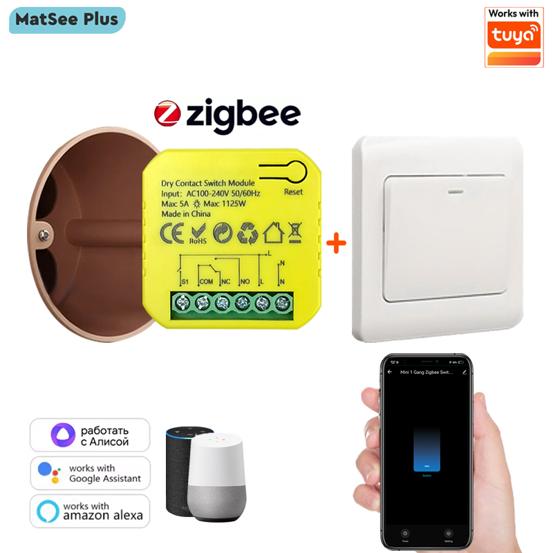 スマート ZigBee ドライコンタクトスイッチリレー 5A - Smart Home Plus のレビューと価格