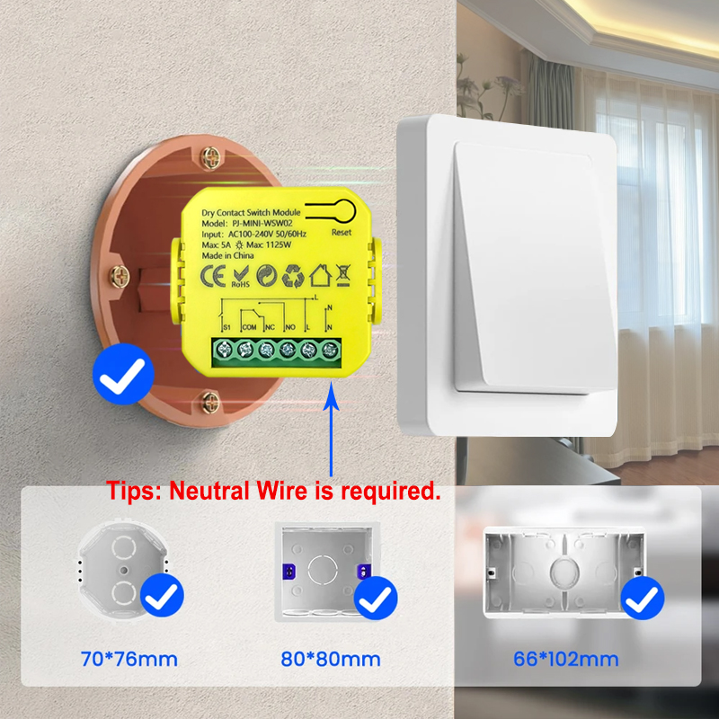 スマート ZigBee ドライコンタクトスイッチリレー 5A - Smart Home Plus のレビューと価格
