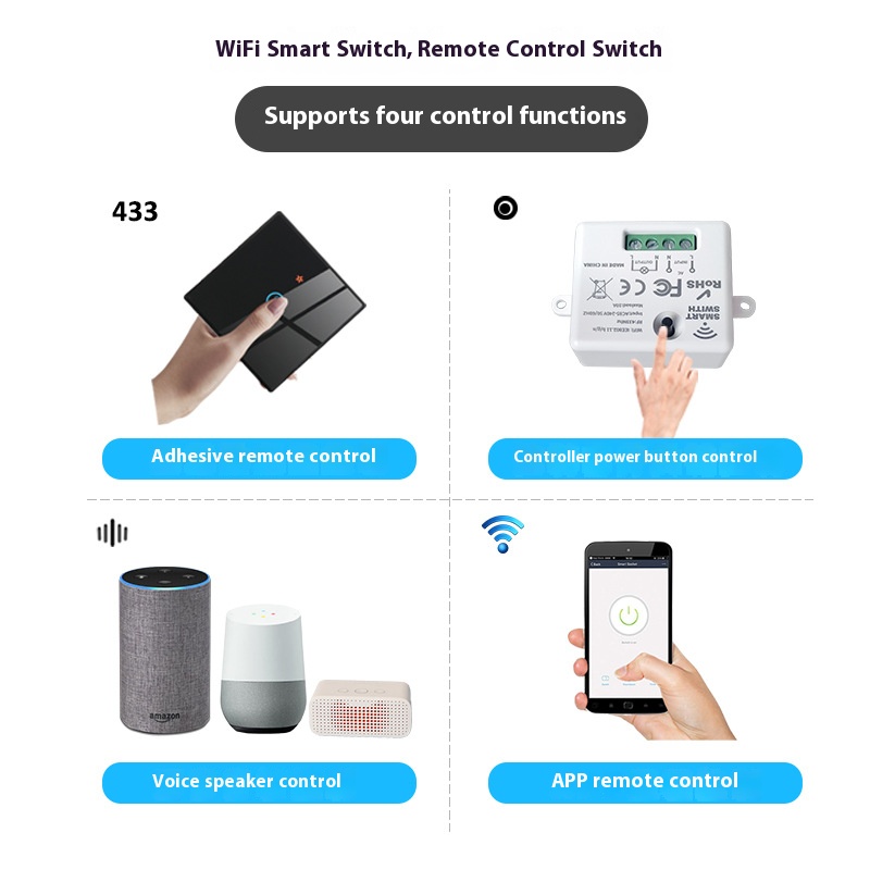 Tuya スマートスイッチオフデバイスは、ワイヤレスタッチ、 - Smart Home Voice Control のレビューと価格