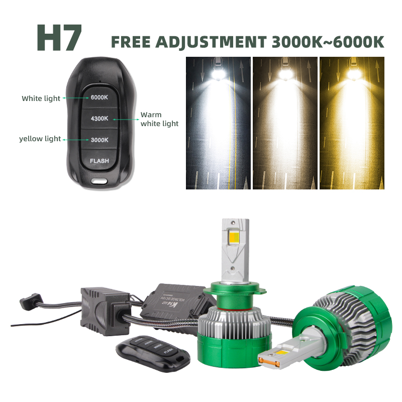 ベストセラー H8 H7 LEDヘッドライトバルブ トリコロ - Voice Control Light Bulb のレビューと価格