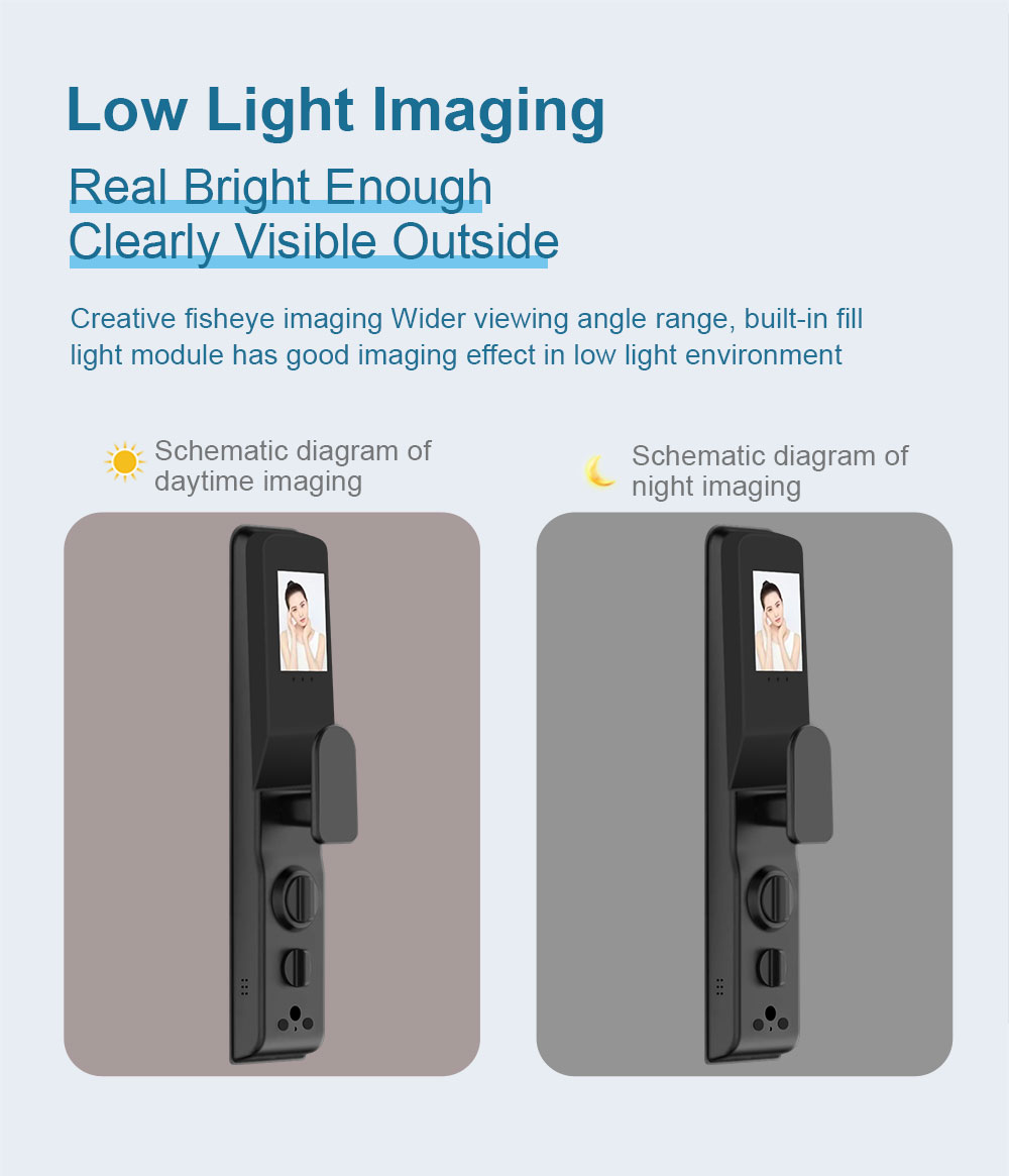 Tuya Wifi 指紋認証 3D顔認証 スマートドアロック - Video Doorbell のレビューと価格