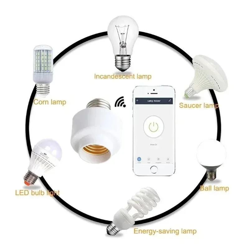 Tuya WIiFi BL E27 ソケットスマートランプホ - Voice Control Light Bulb のレビューと価格