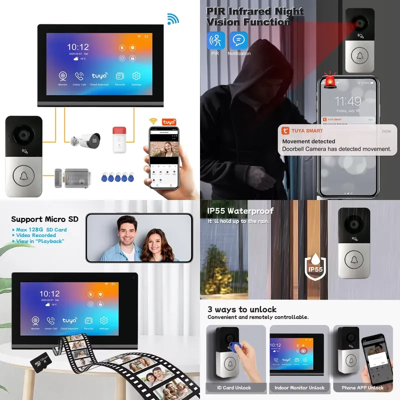 【CHIMU HOME】 2026年新型IPビデオインターホ - Video Doorbell のレビューと価格