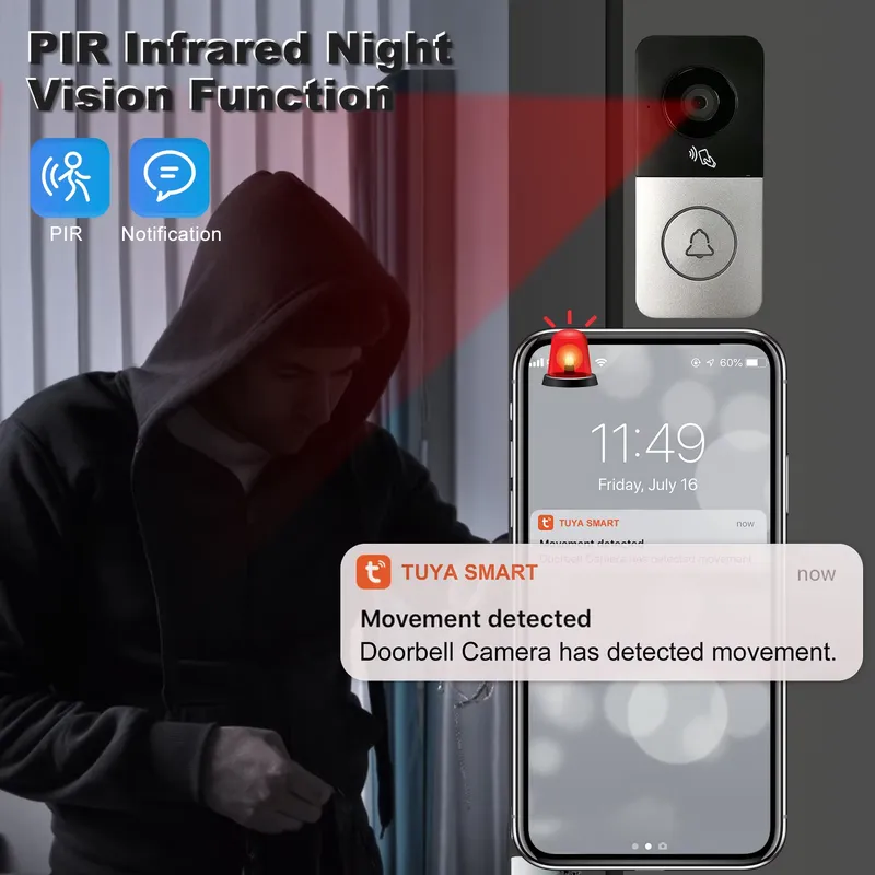 【CHIMU HOME】 2026年新型IPビデオインターホ - Video Doorbell のレビューと価格