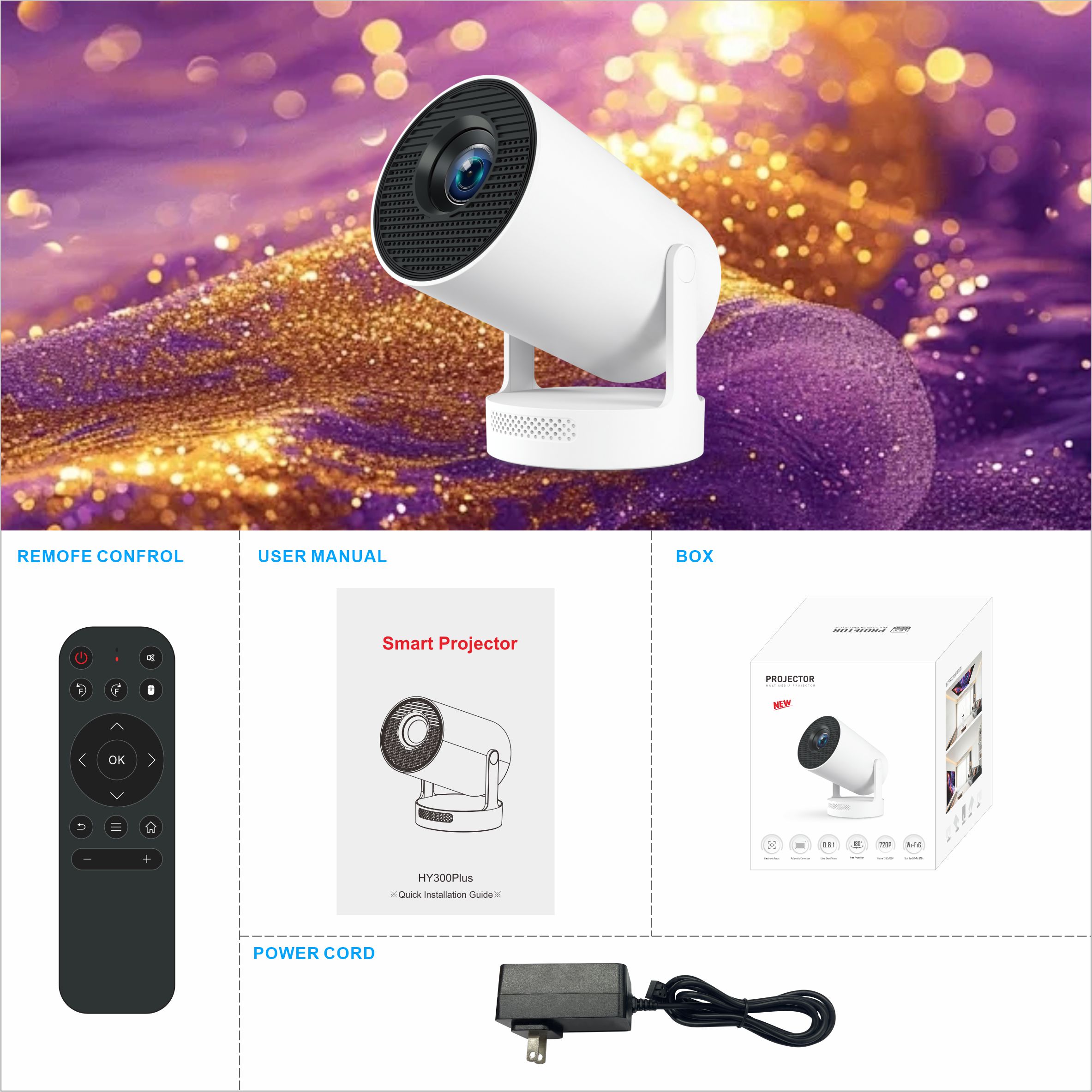 WOOPKER HY300 Plus ミニプロジェクター 4 - Smart Home Plus のレビューと価格