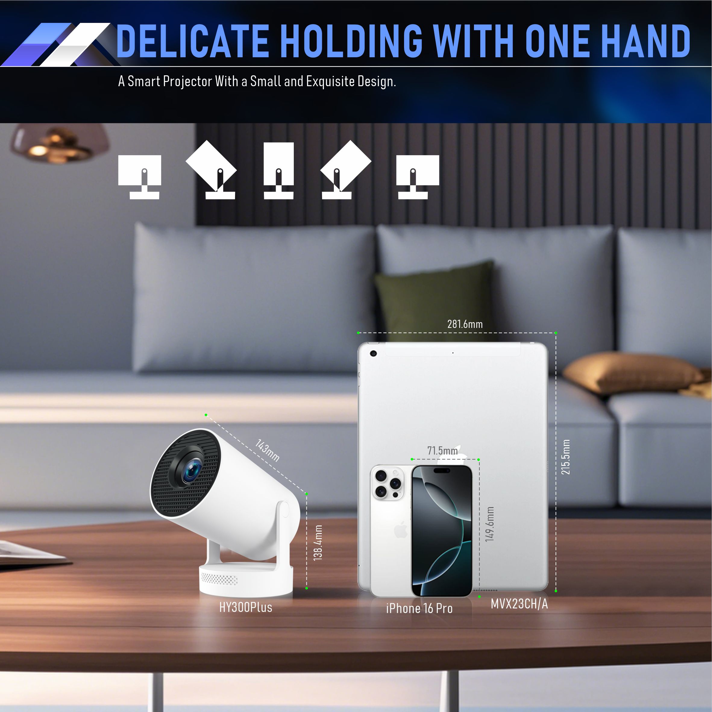WOOPKER HY300 Plus ミニプロジェクター 4 - Smart Home Plus のレビューと価格