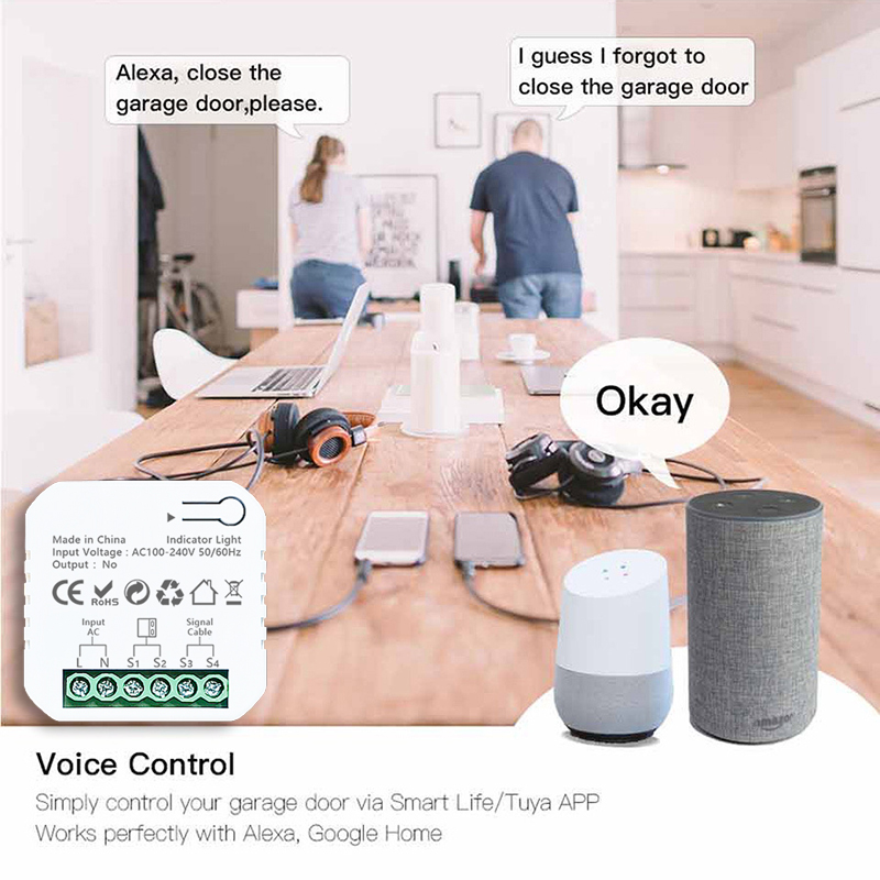 Tuya Smart Life ZigBeeガレージドア開閉 - Smart Home Plus のレビューと価格