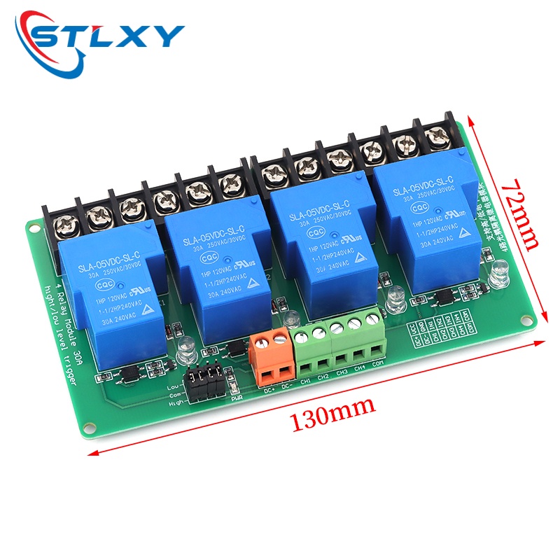 4チャンネルリレーモジュールDC 5V/12V/24V高/低 - Smart Home With Plc のレビューと価格