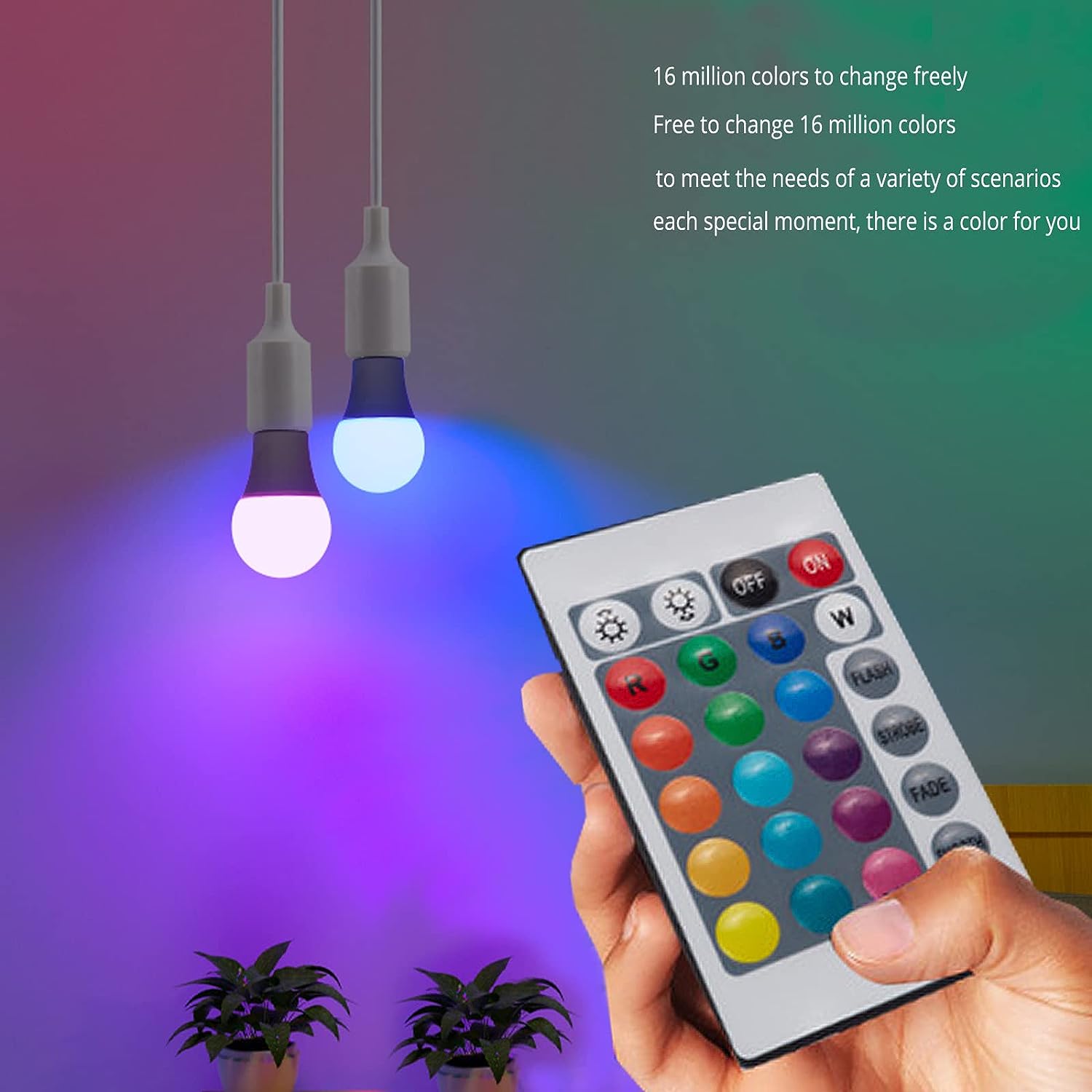 E27 220V 16 色 RGB 電球 LED マルチカラ - Voice Control Light Bulb のレビューと価格