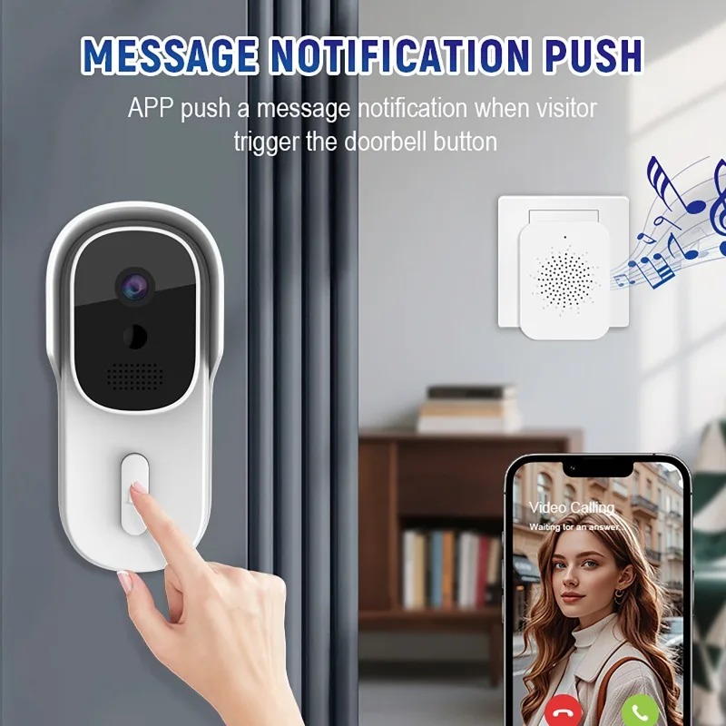 Tuya スマートビデオドアベル双方向インターホンモバイルア - Video Doorbell のレビューと価格