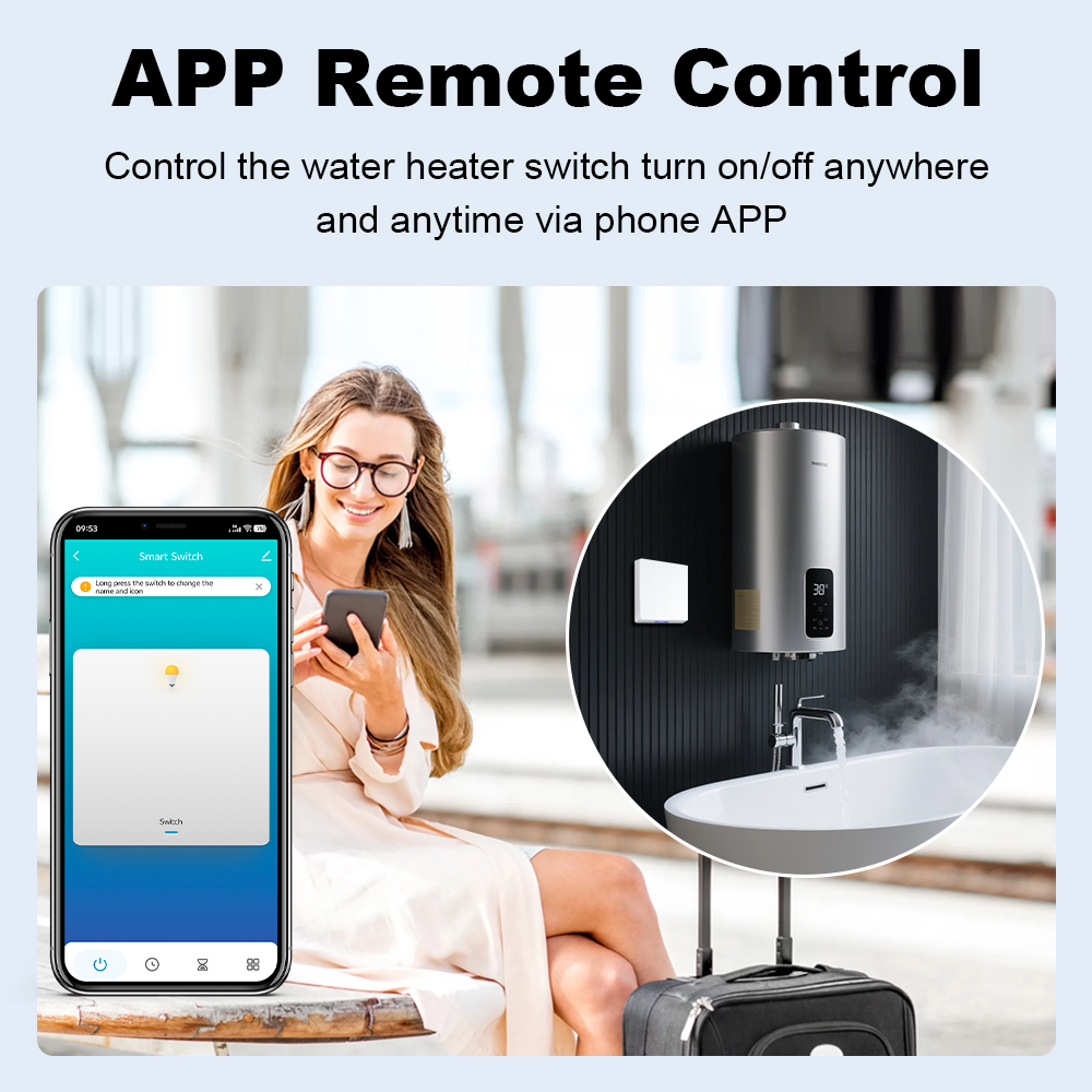 MANHOT スマート Wifi EU 温水器ボイラースイッ - Smart Home Voice Control のレビューと価格
