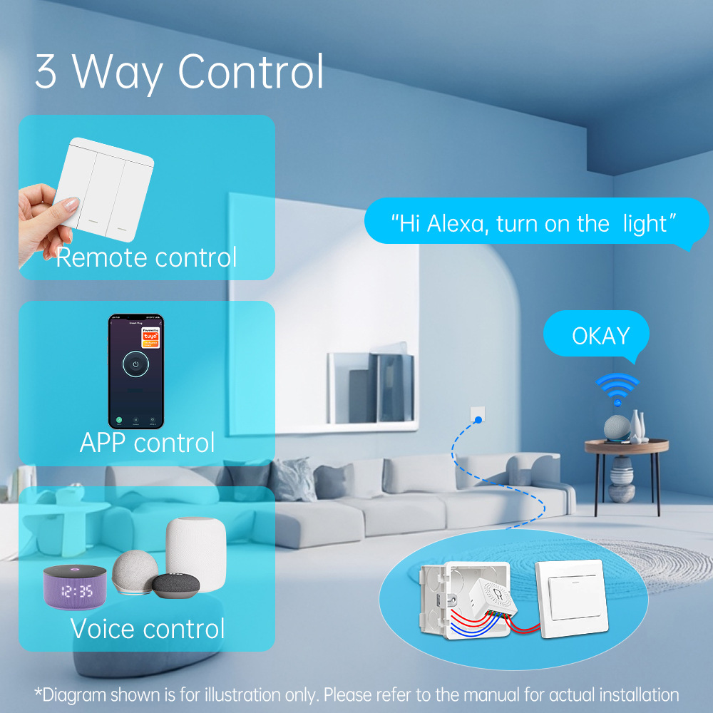Tuya WiFiスマートライトスイッチ スマートホーム ワ - Smart Home Web のレビューと価格