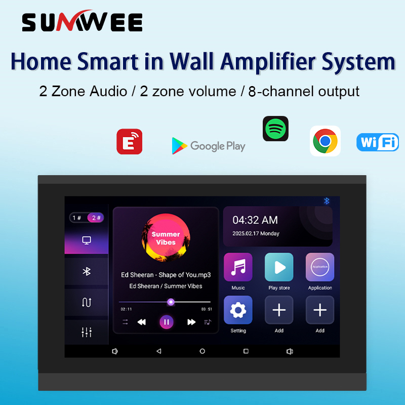 ホームスマート Auido 壁アンプ 8x30W 電源 WI - Smart Home Touchscreen Control Panel のレビューと価格