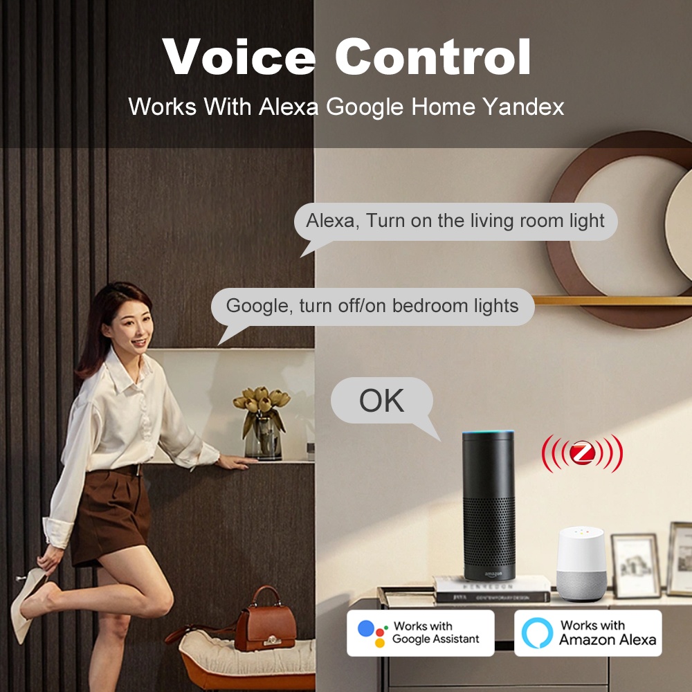 スマートライフ ZigBee プッシュボタンスイッチ 1/2 - Smart Home Voice Control のレビューと価格