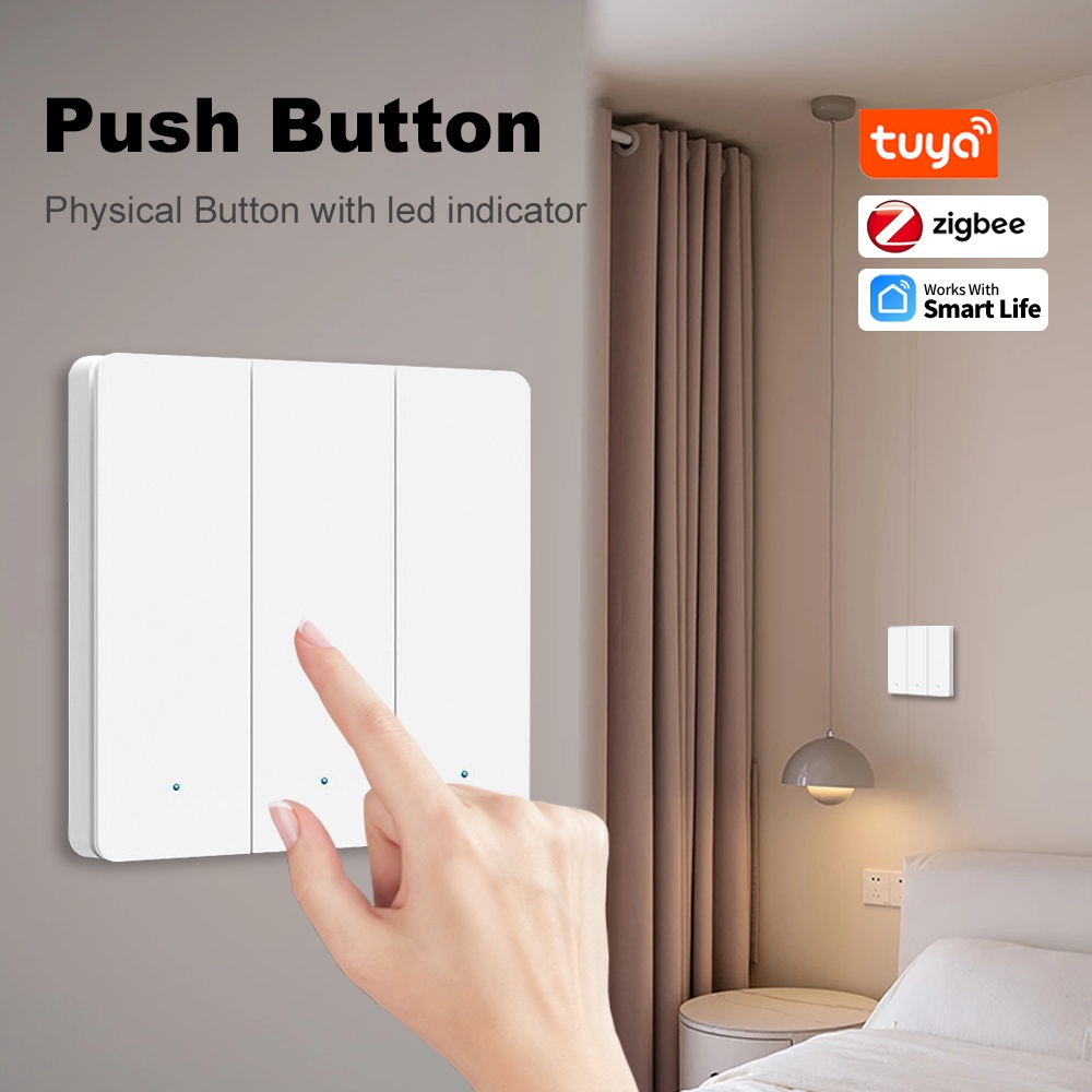 スマートライフ ZigBee プッシュボタンスイッチ 1/2 - Smart Home Voice Control のレビューと価格