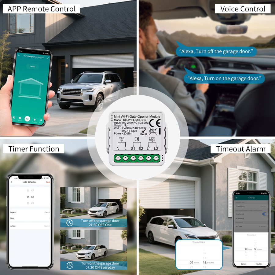 Tuya スマート WiFi または Zigbee ガレージ - Smart Home Web のレビューと価格