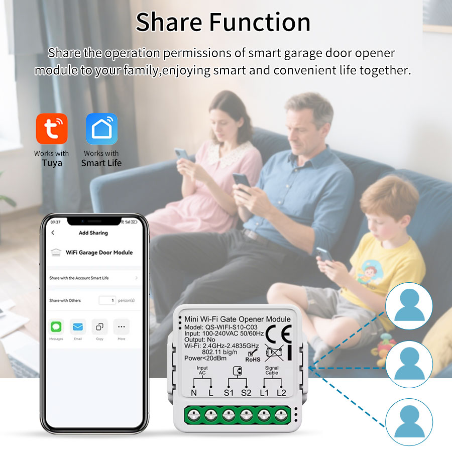 Tuya スマート WiFi または Zigbee ガレージ - Smart Home Web のレビューと価格