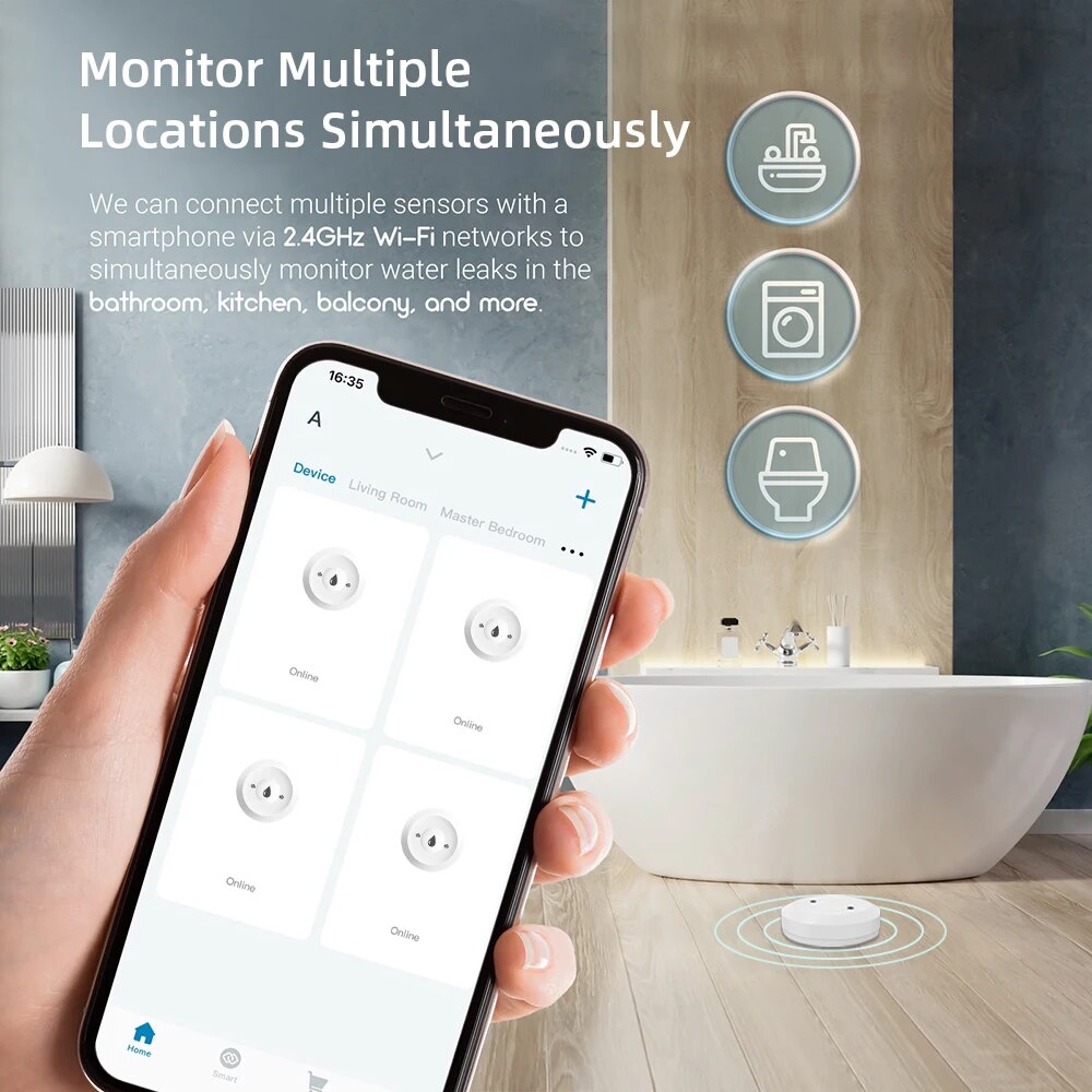 Zigbee3.0 水漏れ検知器 浸水センサー リモートアプ - Smart Home Zentrale のレビューと価格