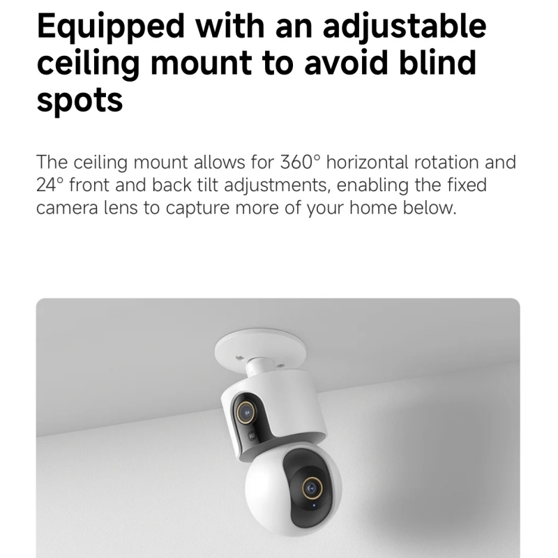 Xiaomi スマートカメラ C500 デュアルレンズ版 4 - Smart Home Xiaomi Kit のレビューと価格