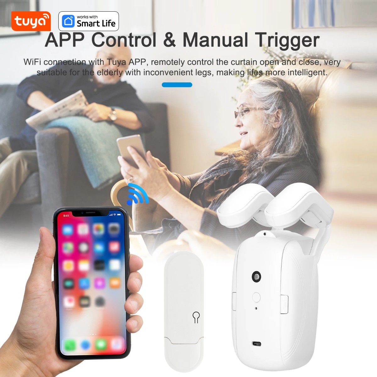 1/2個入り Tuya スマートWiFiカーテンロボット ( - Smart Home Zentrale のレビューと価格