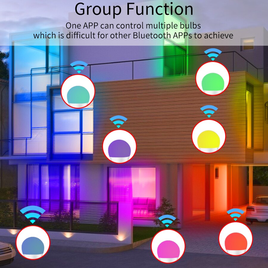 E27 WiFi スマート LED 電球 RGBCW カラフ - Voice Control Light Bulb のレビューと価格