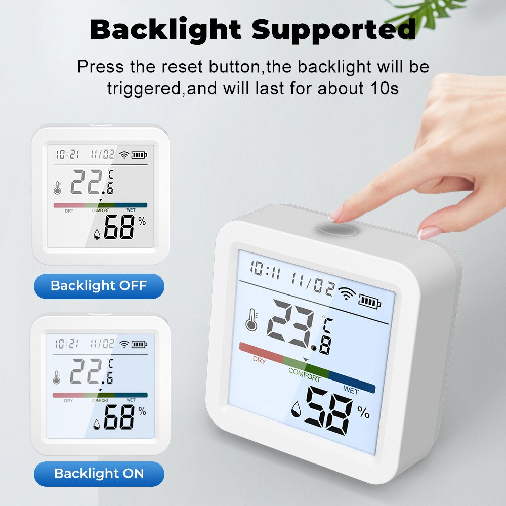 Tuya zigbeeスマートホーム温度湿度センサーバックラ - Smart Home Zentrale のレビューと価格