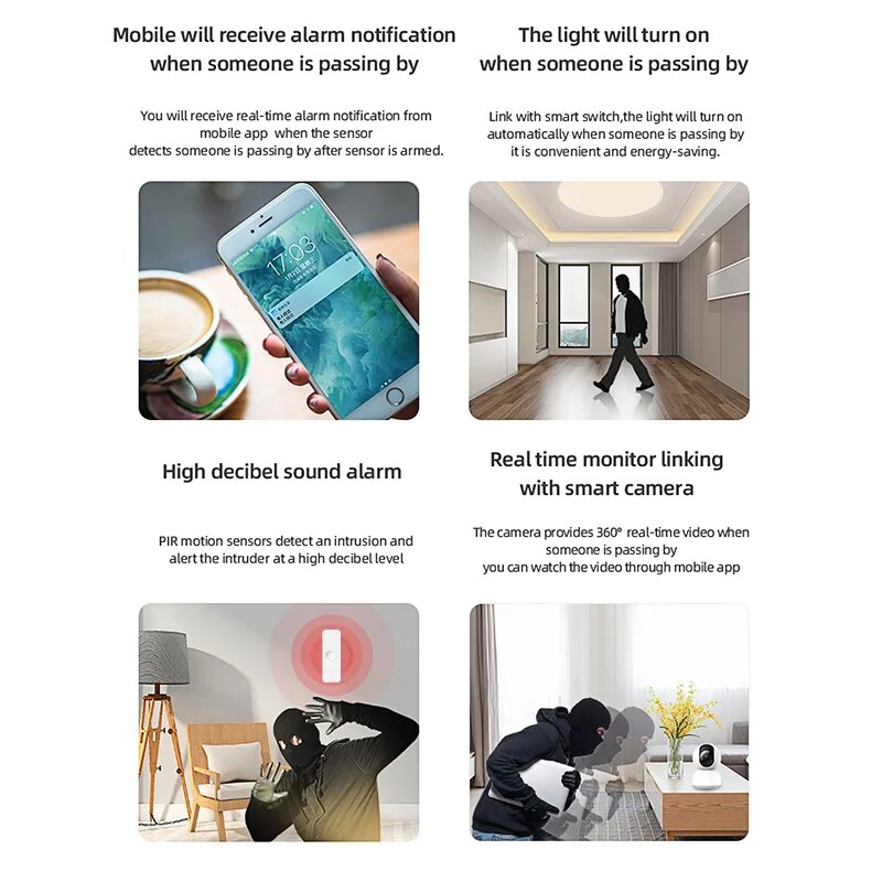 Tuya-zigbee Pirモーションセンサー,人体赤外線 - Smart Home Web のレビューと価格