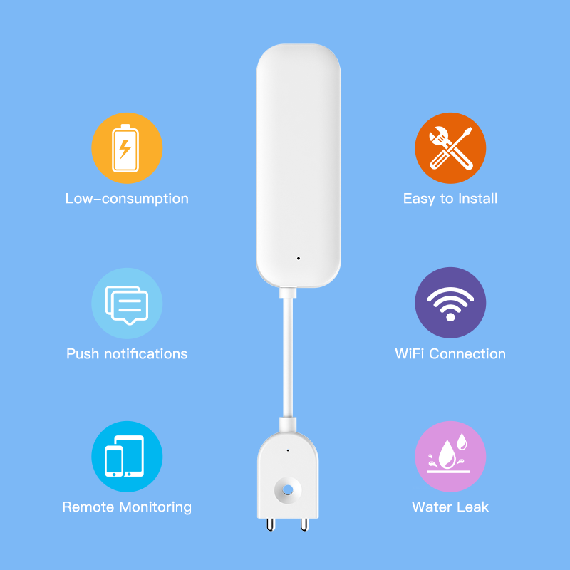 Tuya WiFi ZigBee 水センサー漏れ警報洪水漏水 - Smart Home Tools のレビューと価格