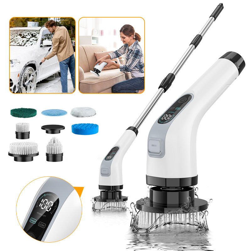 電動クリーニングブラシ コードレスハンドヘルドシャワースクラ - Smart Home Tools のレビューと価格